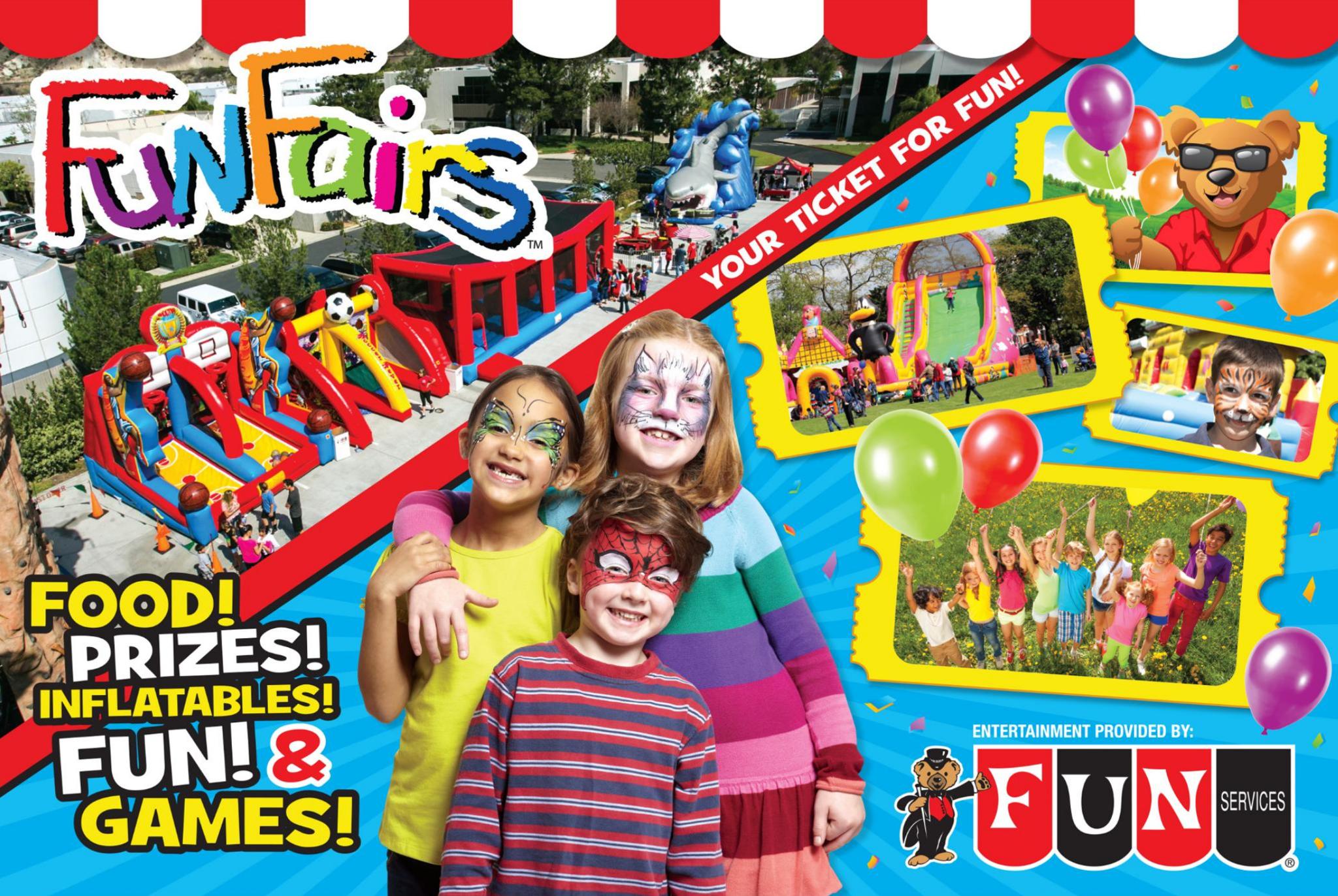 Funfairs, carnivals, school festivals, party rentals