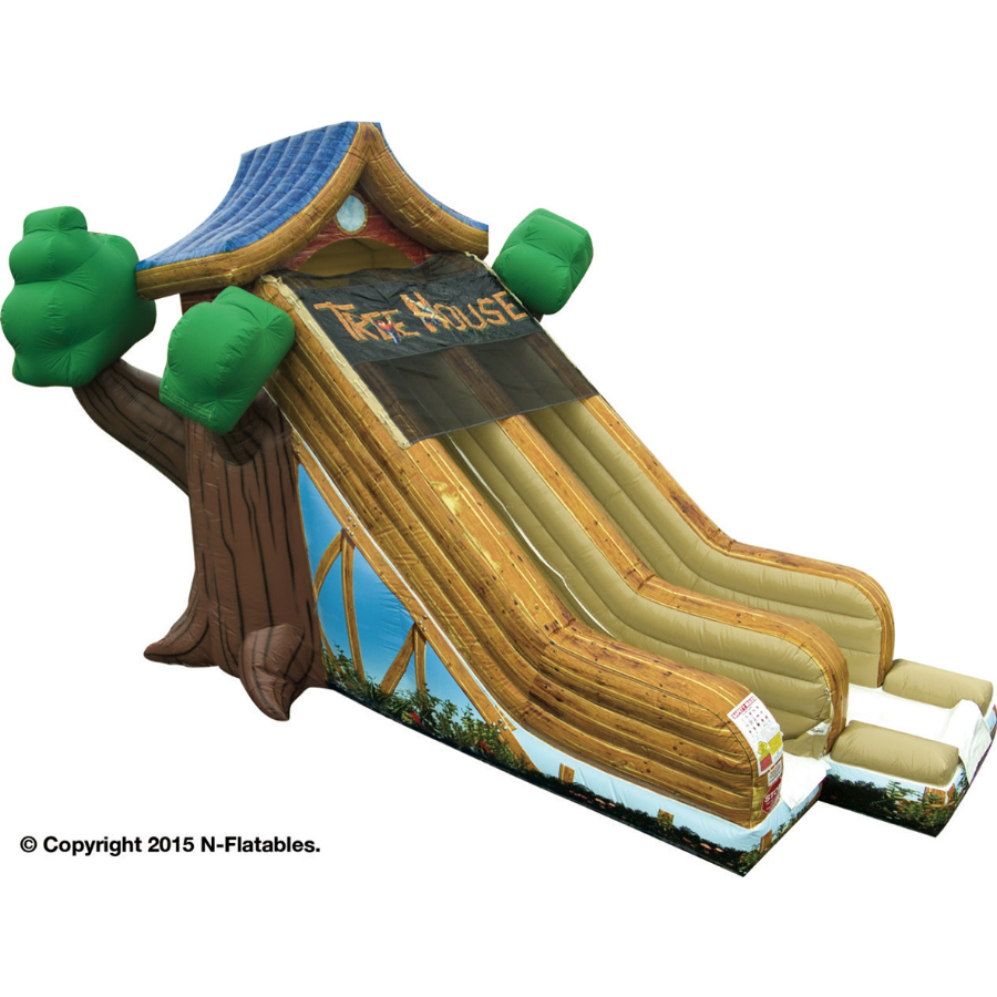 inflatable tree house slide