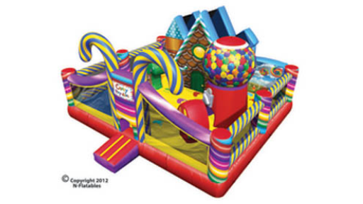 inflatable candy land, toddler
