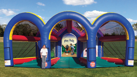 triple sports cage inflatable games