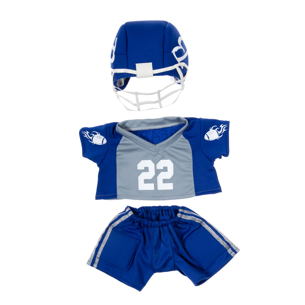 football outfit for a plush animal 