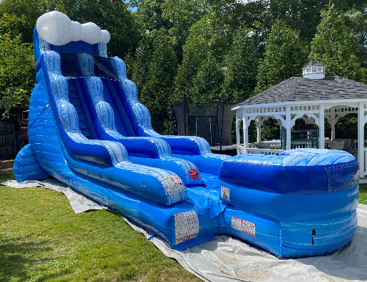 tidal wave inflatable wet dry water slide 