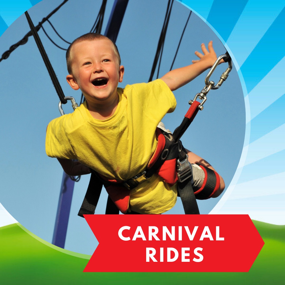 rock wall, bungee jump, carnival rides, carnival rentals