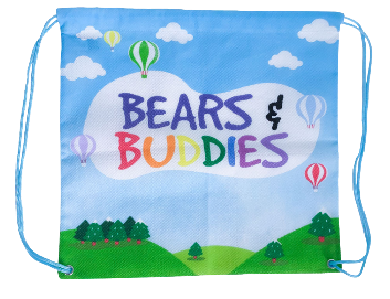 Bears and buddies drawstring bag