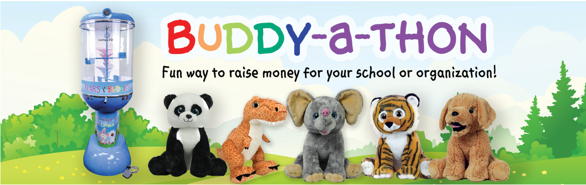 Buddy-a-thon fundraiser banner