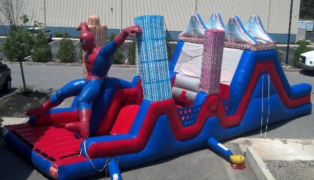 Spiderman obstacle, inflatable obstacle